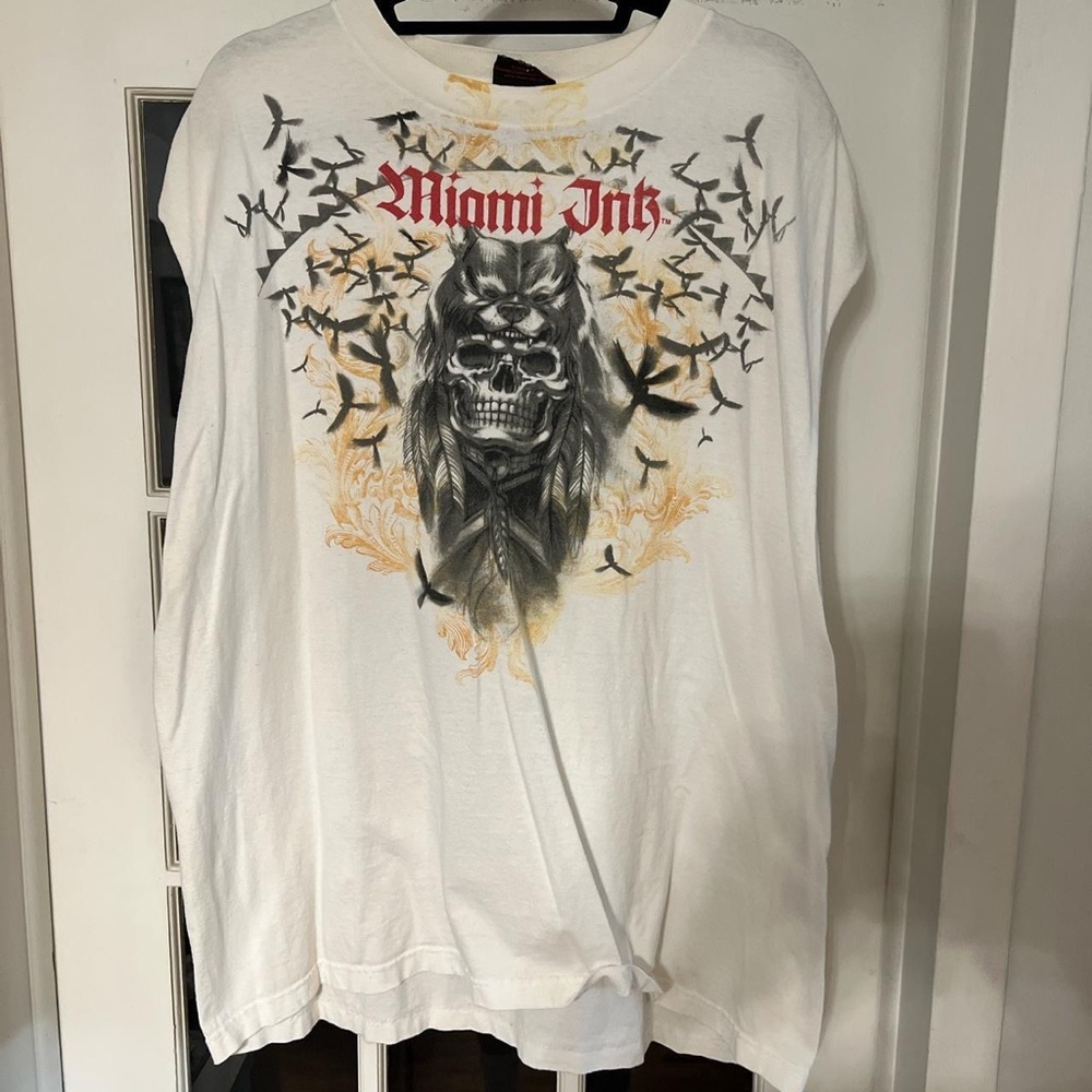 Miami Ink - Mens Tee - Cut sleeves